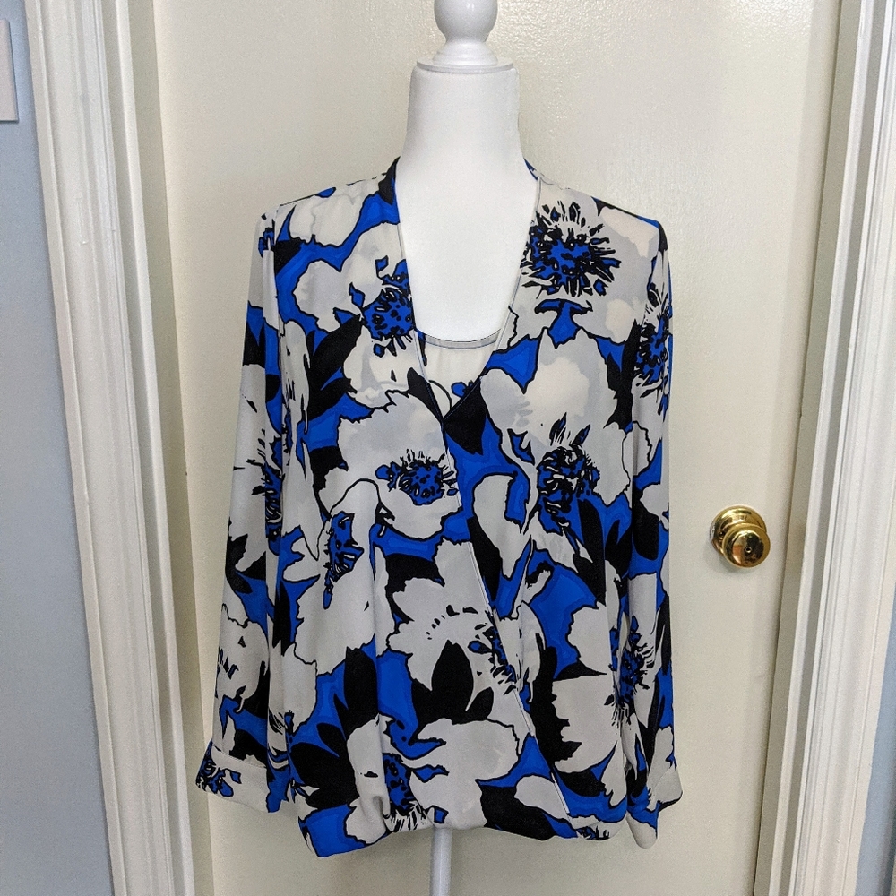 The Limited Faux-wrap Shirt Size Large